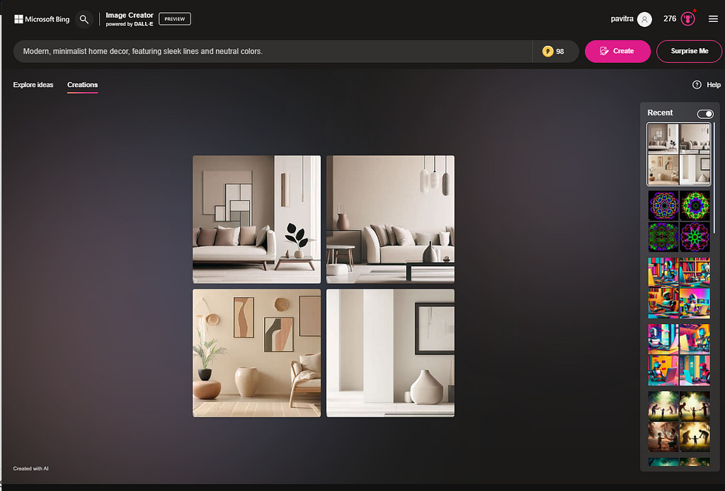 Bing's Image Creator