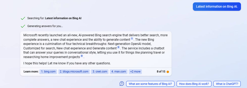 Bing AI