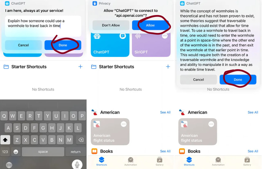 Siri Shortcut ChatGPT